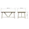 Purbeck 1.6m Fixed Top Dining Table - Image 8