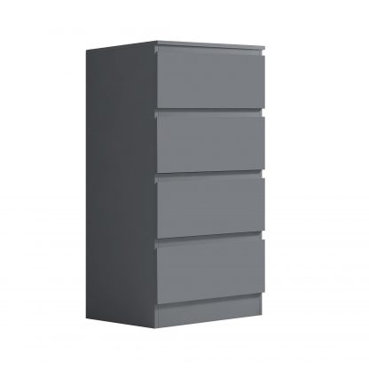Stora Matt Dark Grey 4 Drawer Chest co ang