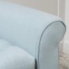Sky Blue Window Seat arm detail