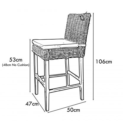 Maya Rattan Bar Table and Chairs Set Offer - Image 3