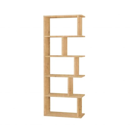 Decortie Tapi Modern Bookcase Display Unit Natural Oak Effect Tall 159cm - Image 2