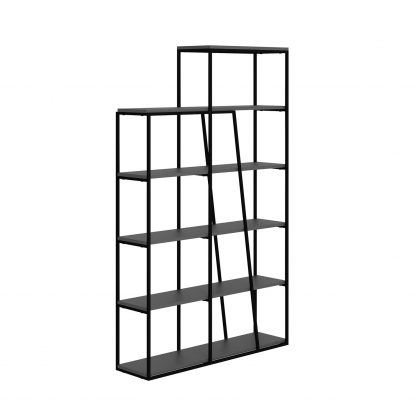 Decortie Pal Modern Bookcase Display Unit Anthracite Grey Tall 178cm - Image 3