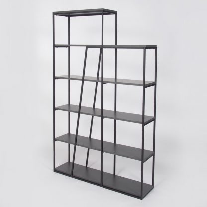 Decortie Pal Modern Bookcase Display Unit Anthracite Grey Tall 178cm - Image 7