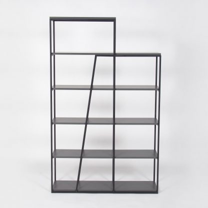 Decortie Pal Modern Bookcase Display Unit Anthracite Grey Tall 178cm - Image 8