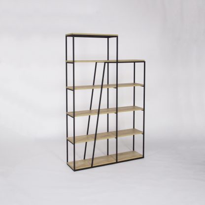 Decortie Pal Modern Bookcase Display Unit Natural Oak Effect Tall 178cm - Image 7