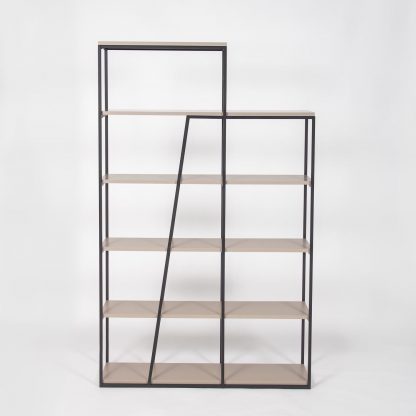 Decortie Pal Modern Bookcase Display Unit Mocha Grey Tall 178cm - Image 8