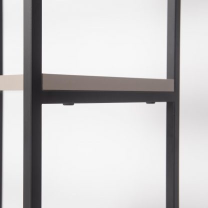 Decortie Pal Modern Bookcase Display Unit Mocha Grey Tall 178cm - Image 9