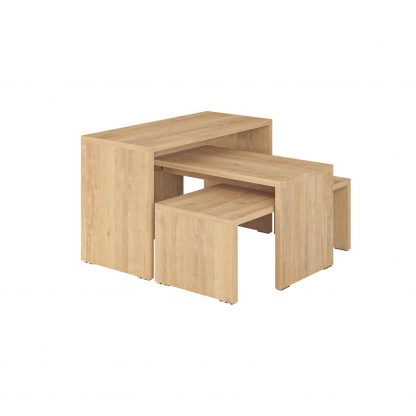 Decortie Kanta Modern Coffee Table Oak - Image 3