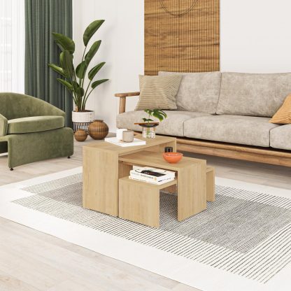 Decortie Kanta Modern Coffee Table Oak