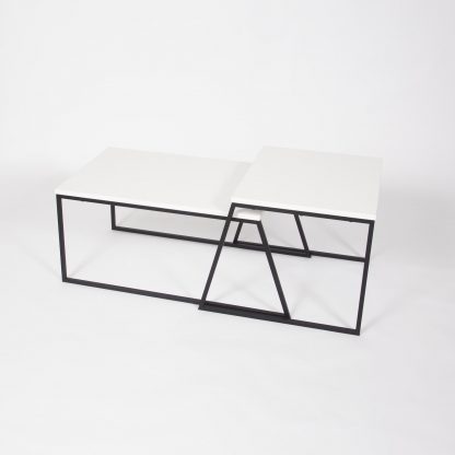 Decortie Pal Modern Coffee Table White - Image 3