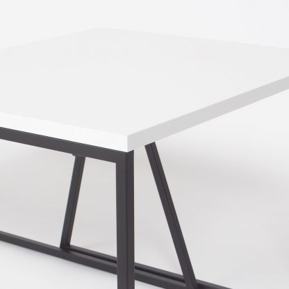 Decortie Pal Modern Coffee Table White - Image 4