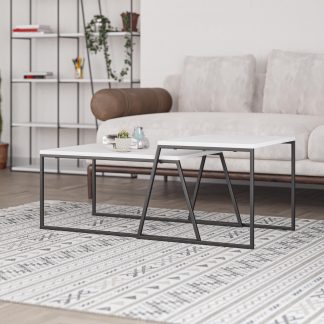 Decortie Pal Modern Coffee Table White