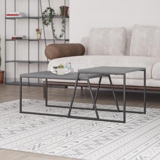 Decortie Pal Modern Coffee Table Anthracite Grey