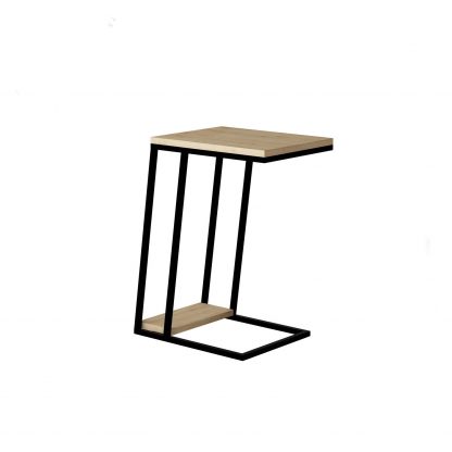 Decortie Pal Modern C Shape Side End Table Oak - Image 2