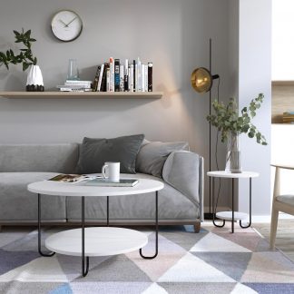 Decortie Corro Modern Coffee Table White