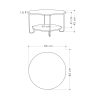 Decortie Corro Modern Coffee Table Dark Coffee - Image 3