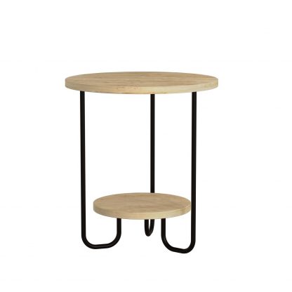 Decortie Corro Modern Side End Table Oak - Image 2