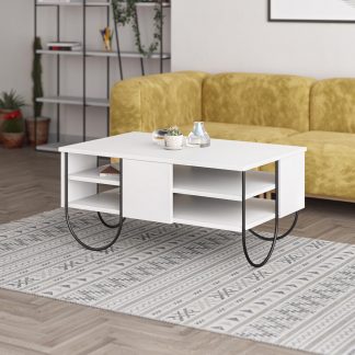 Decortie Norfolk Modern Coffee Table White
