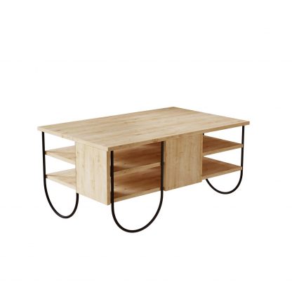 Decortie Norfolk Modern Coffee Table Oak - Image 3