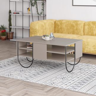 Decortie Norfolk Modern Coffee Table Mocha Grey