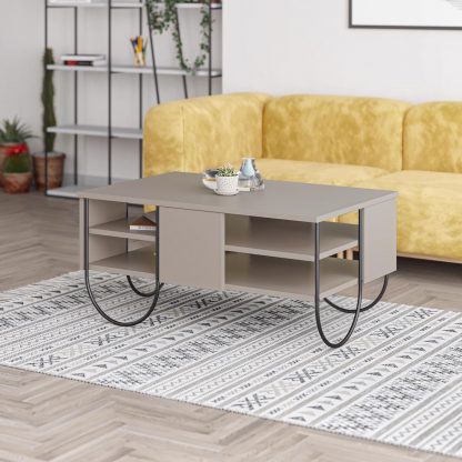 Decortie Norfolk Modern Coffee Table Mocha Grey