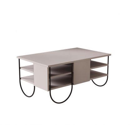 Decortie Norfolk Modern Coffee Table Mocha Grey - Image 2