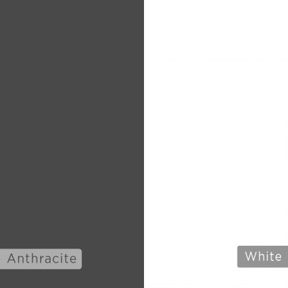 Apollon Modern Bookcase Display Unit White Anthracite Grey Medium 149cm - Image 7