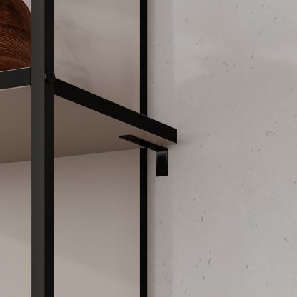 Archy Modern Bookcase 5-Tier Wall Mounted Shelf Mocha Grey 180 cm - Image 5