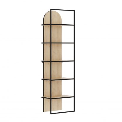 Archy Modern Bookcase 5-Tier Wall Mounted Shelf Oak 180 cm - Image 3