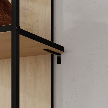 Archy Modern Bookcase 5-Tier Wall Mounted Shelf Oak 180 cm - Image 5