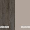 Norfolk Hall Stand Coat Rack with Shoe Storage Dark Coffee Mocha Grey - Image 5