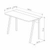 Luton Modern Study Desk Oak 120cm Wide - Image 2