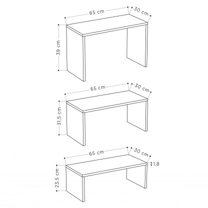 Kanta Modern Coffee Table White/Oak - Image 2
