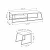 Pal Modern TV Unit Multimedia Centre Stand With Storage White 163cm - Image 2