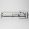 Pal Modern TV Unit Multimedia Centre Stand With Storage White 163cm - Image 3