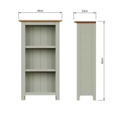 TABERNO 3 TIER BOOKCASE - SAGE GREEN - Image 6