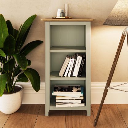TABERNO 3 TIER BOOKCASE - SAGE GREEN - Image 2