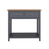 TABERNO 2 DRAWER CONSOLE TABLE - GRAPHITE BLUE - Image 5