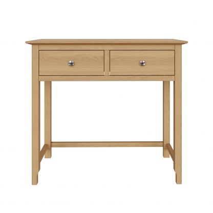 TABERNO 2 DRAWER DRESSING TABLE - NATURAL OAK - Image 4