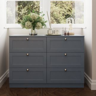 Artus 6 Drawer Chest Of Drawers - Matt Grey