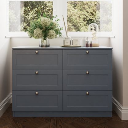 Artus 6 Drawer Chest Of Drawers - Matt Grey