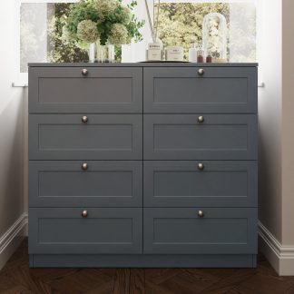 Artus 8 Drawer Chest Of Drawers - Matt Grey