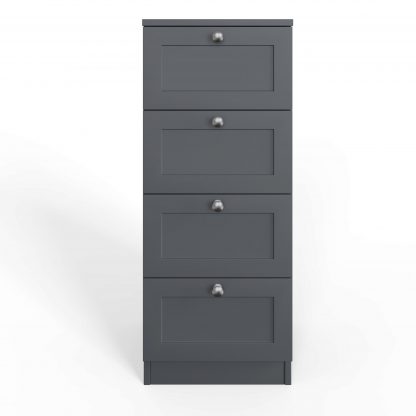 Artus 4 Drawer Chest Of Drawers - Matt Grey - Image 5