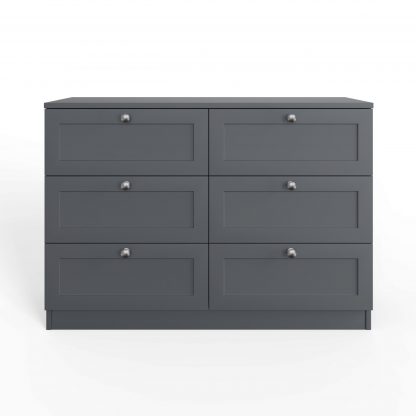 Artus 6 Drawer Chest Of Drawers - Matt Grey - Image 5