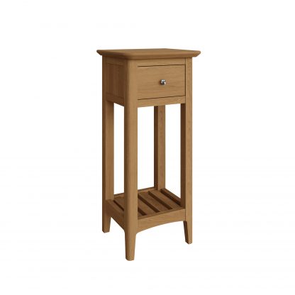 Hudson Solid Ash 1 Drawer Telephone Table - Image 5