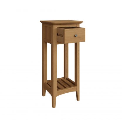 Hudson Solid Ash 1 Drawer Telephone Table - Image 4