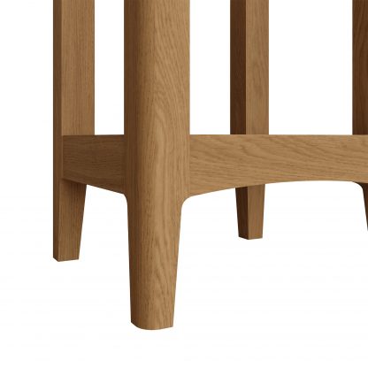 Hudson Solid Ash 1 Drawer Telephone Table - Image 8