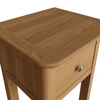 Hudson Solid Ash 1 Drawer Telephone Table - Image 7