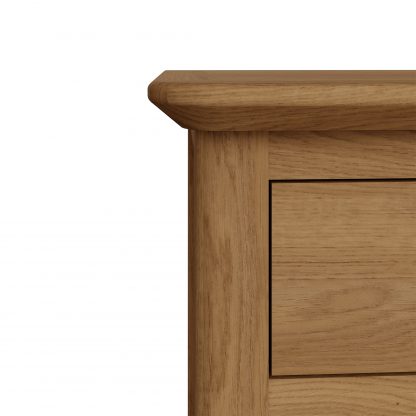 Hudson Solid Ash 3 Drawer Bedside - Image 7