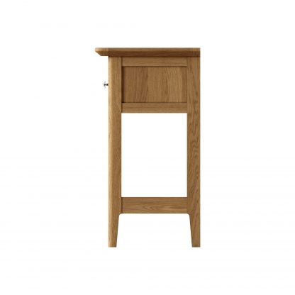 Hudson Solid Ash 1 Drawer Slim Bedside - Image 6